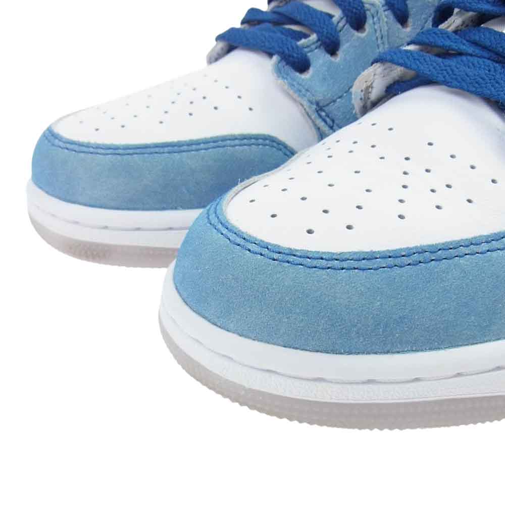 NIKE ナイキ DN3706-401 Air Jordan 1 エアジョーダン Mid SE ミッド HYPER ROYAL スニーカー ブルー系 ホワイト系 US9(27.0cm)【美品】【中古】