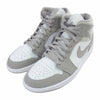 NIKE ナイキ 554724-082 AIR JORDAN 1 エアジョーダン MID ミッド COLLEGE GREY スニーカー ホワイト系 グレージュ【美品】【中古】