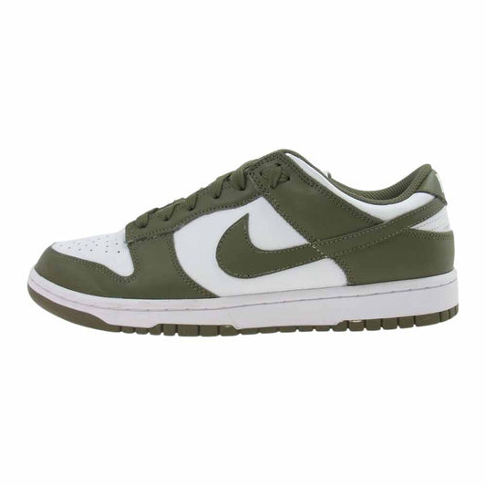 NIKE ナイキ DD1503-120 WMNS ウィメンズ Dunk Low ダンク ロー Medium Olive スニーカー ホワイト系 グリーン系 US10.5(27.5cm)【中古】