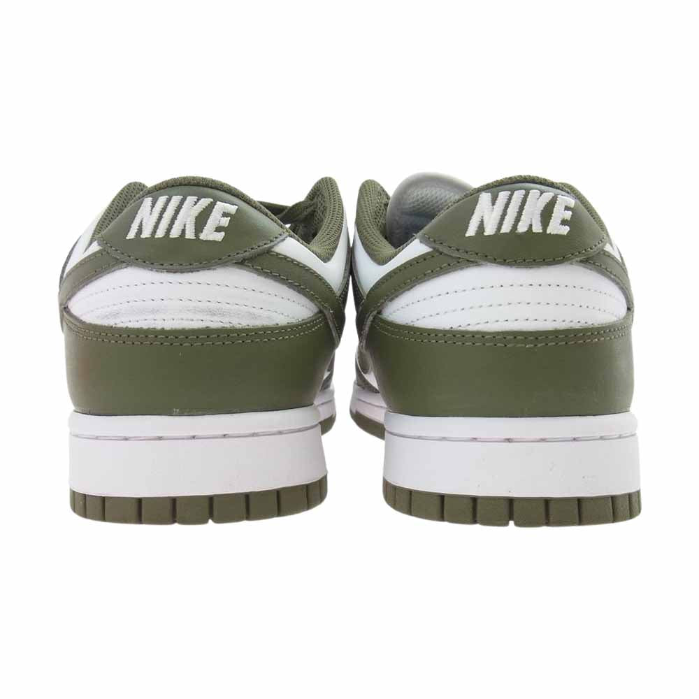 NIKE ナイキ DD1503-120 WMNS ウィメンズ Dunk Low ダンク ロー Medium Olive スニーカー ホワイト系 グリーン系 US10.5(27.5cm)【中古】