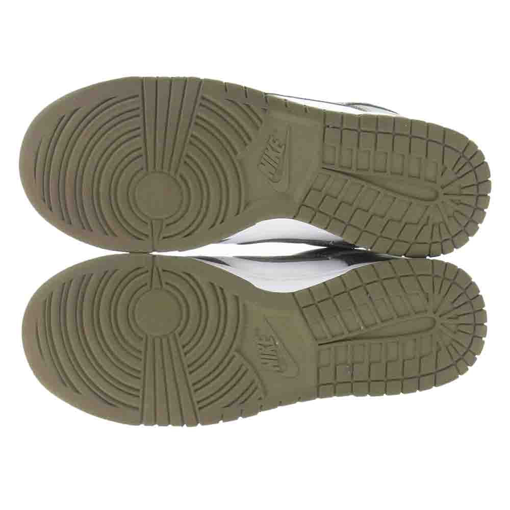 NIKE ナイキ DD1503-120 WMNS ウィメンズ Dunk Low ダンク ロー Medium Olive スニーカー ホワイト系 グリーン系 US10.5(27.5cm)【中古】