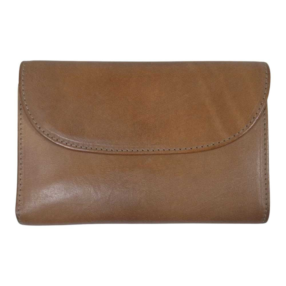 WHITE HOUSE COX ホワイトハウスコックス S7660 3FOLD WALLET ヴィンテージブライドルレザー 三つ折り財布 ライトブラウン系【中古】