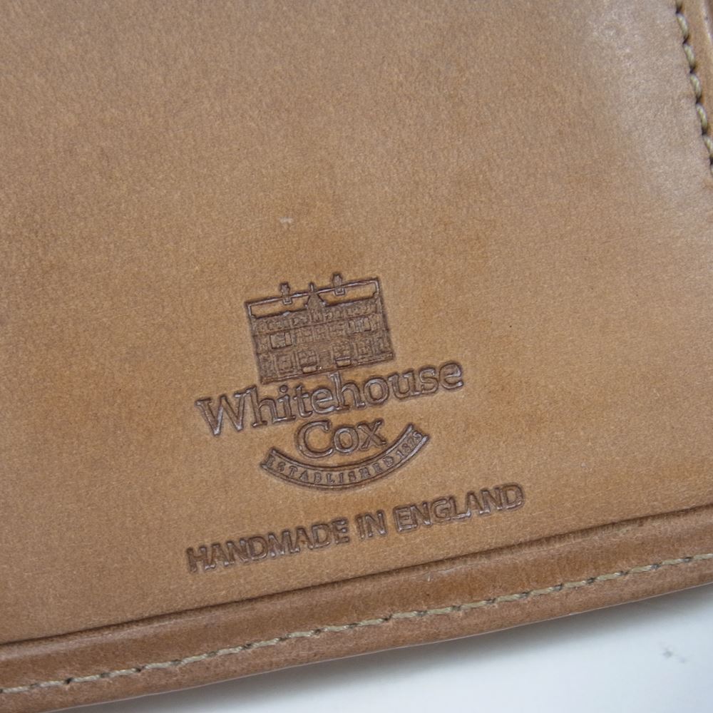 WHITE HOUSE COX ホワイトハウスコックス S7660 3FOLD WALLET ヴィンテージブライドルレザー 三つ折り財布 ライトブラウン系【中古】