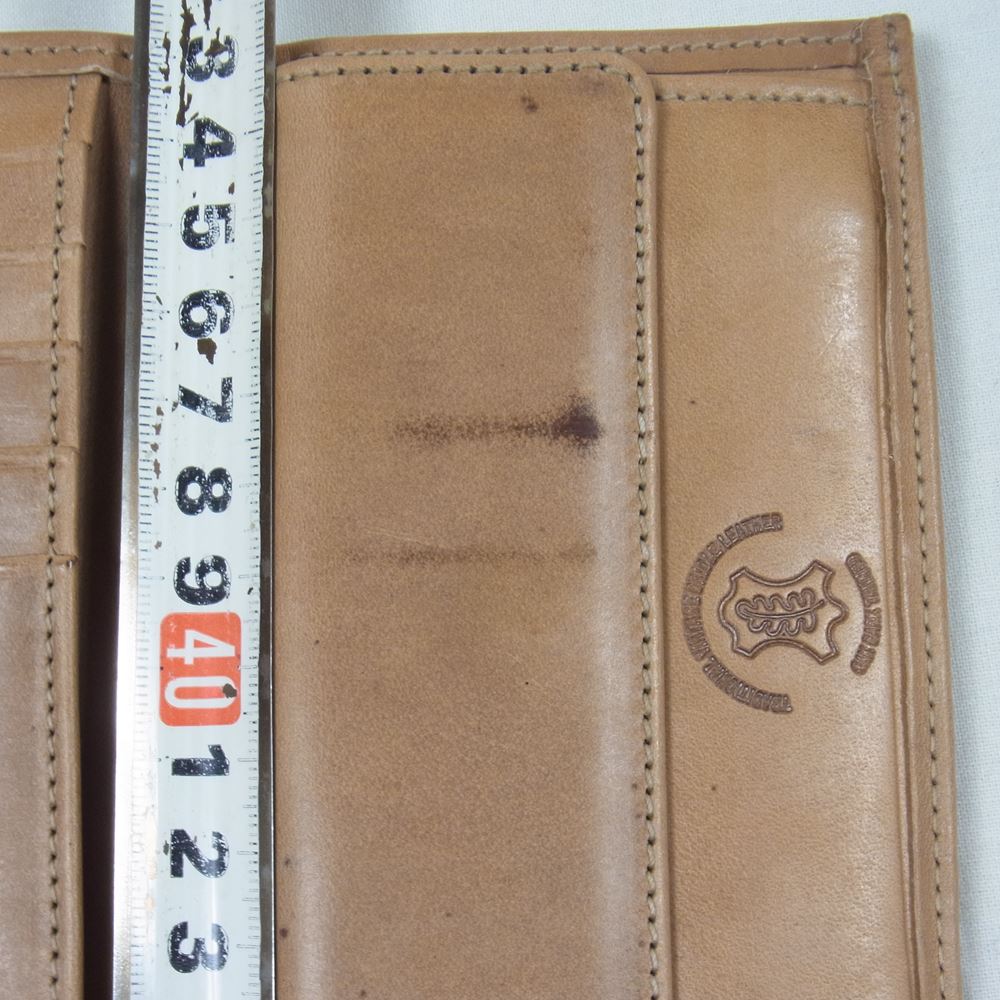 WHITE HOUSE COX ホワイトハウスコックス S7660 3FOLD WALLET ヴィンテージブライドルレザー 三つ折り財布 ライトブラウン系【中古】