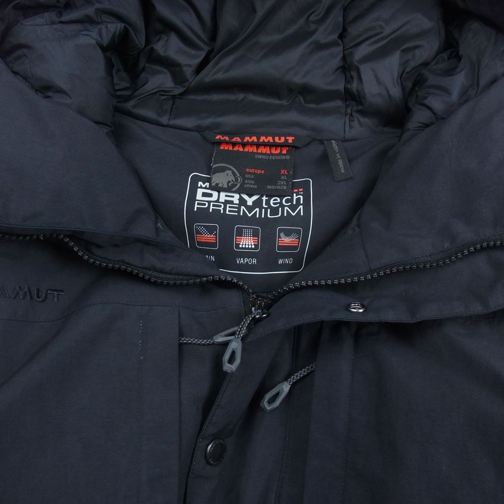Mammut マムート 1010-22950 DRYtech Prime Down Coat ドライテック プレミアム ダウン コート ブラック系 2XL【中古】