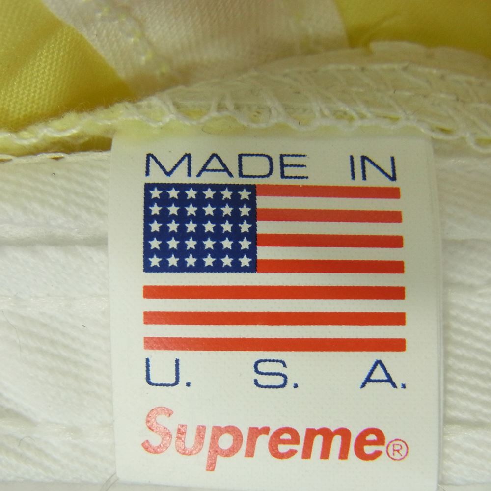 Supreme シュプリーム 21SS KAWS Chalk Logo 5-Panel カウズ チョーク ボックス ロゴ 5パネル キャップ イエロー系【中古】