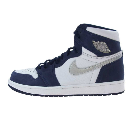 NIKE ナイキ DC1788 100 AIR JORDAN 1 HIGH OG CO.JP エア ジョーダン 1 ハイ コンセプト ジャパン スニーカー ホワイト系 ネイビー系 シルバー系 26.5cm【中古】