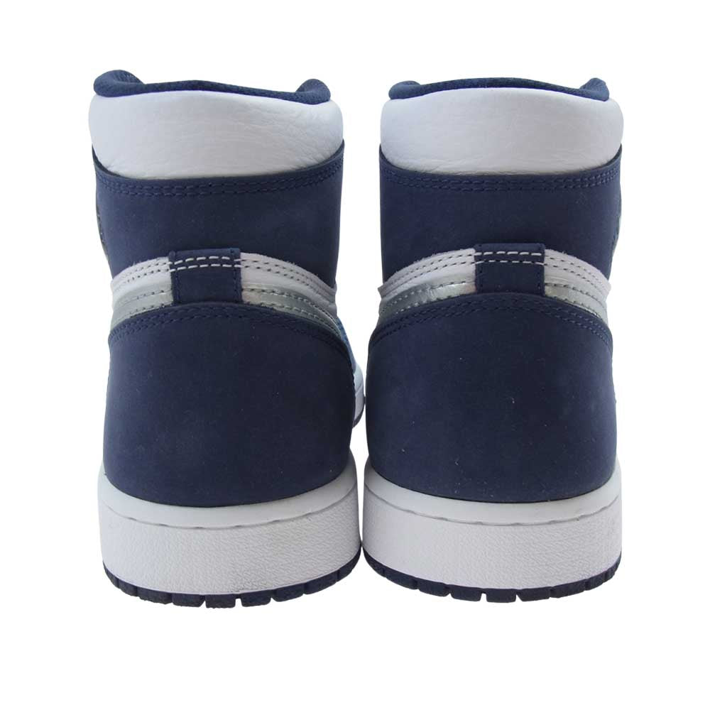 NIKE ナイキ DC1788 100 AIR JORDAN 1 HIGH OG CO.JP エア ジョーダン 1 ハイ コンセプト ジャパン スニーカー ホワイト系 ネイビー系 シルバー系 26.5cm【中古】