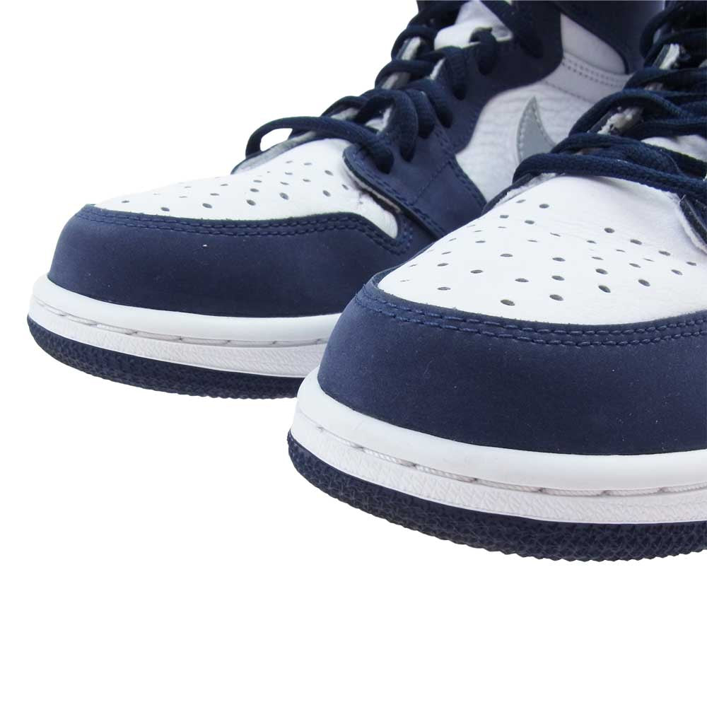 NIKE ナイキ DC1788 100 AIR JORDAN 1 HIGH OG CO.JP エア ジョーダン 1 ハイ コンセプト ジャパン スニーカー ホワイト系 ネイビー系 シルバー系 26.5cm【中古】