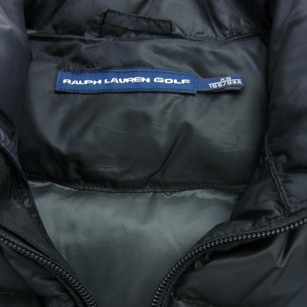 RALPH LAUREN ラルフローレン GOLF ゴルフ ダウン ベスト ブラック系 XS【中古】