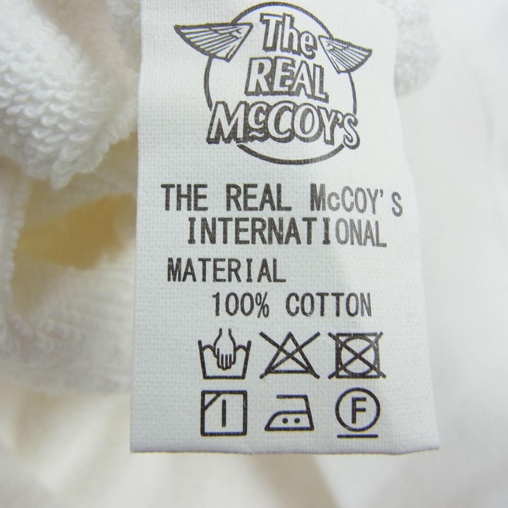 The REAL McCOY'S ザリアルマッコイズ コットン プルオーバー ラグラン パーカー オフホワイト オフホワイト系 M【中古】