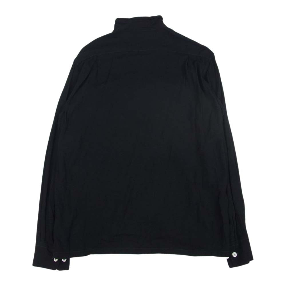 The REAL McCOY'S ザリアルマッコイズ Joe McCOY & Co ジョーマッコイ レーヨン オープンカラー 長袖 シャツ ブラック系 M【中古】