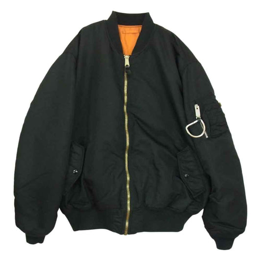 アリクス X Alpha MA-1 ジャケット ボンバージャケット Pilot Jacket  ブラック系 2XL【中古】