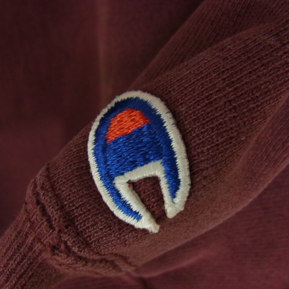 Champion チャンピオン 90s ヴィンテージ 刺繍タグ リバースウィーブ USA製 エンジ系 L【中古】