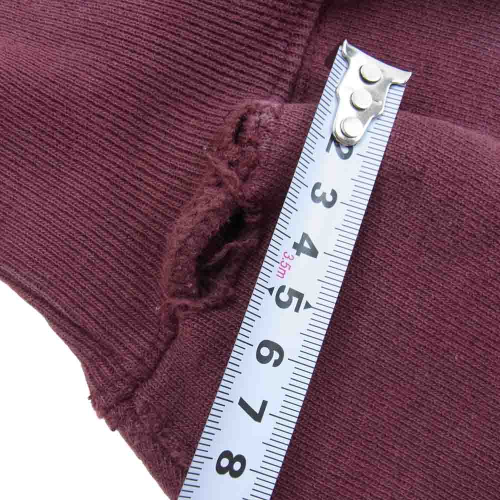 Champion チャンピオン 90s ヴィンテージ 刺繍タグ リバースウィーブ USA製 エンジ系 L【中古】