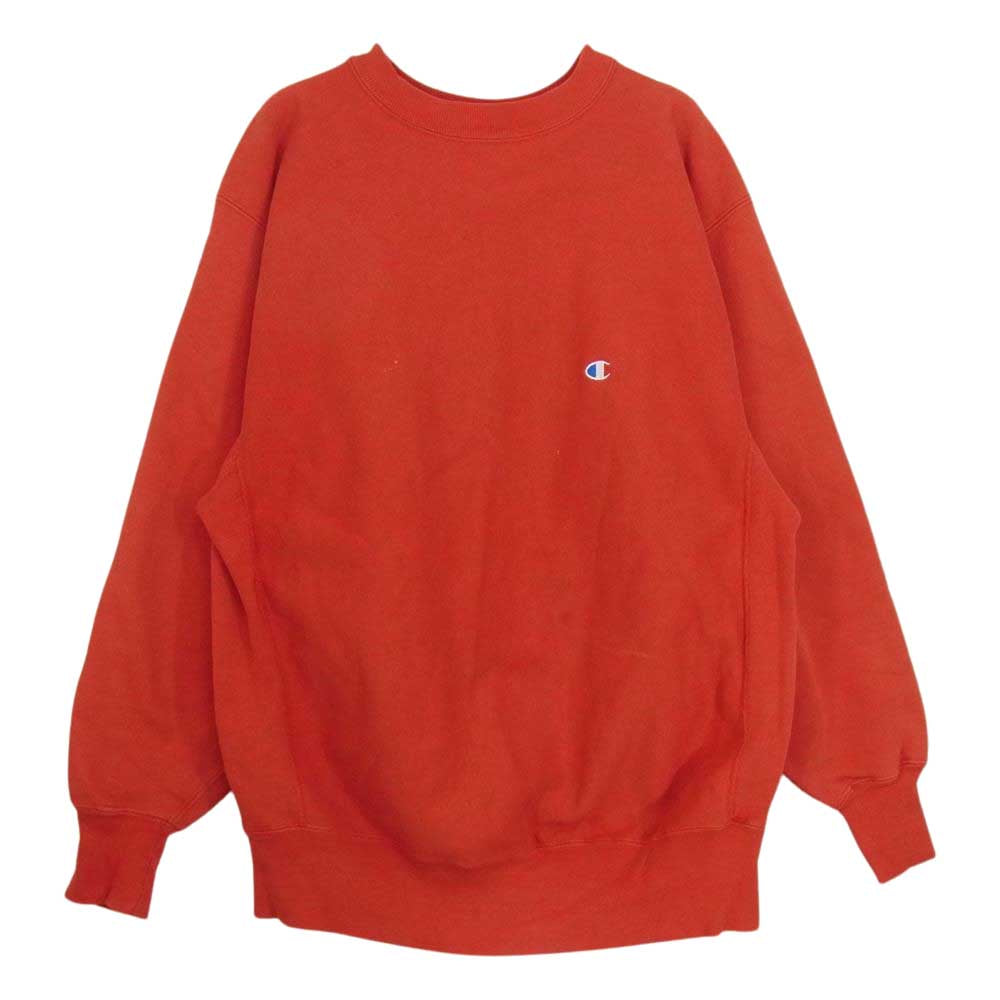 Champion チャンピオン 90s ヴィンテージ リバースウィーブ USA製 レッド系 XL【中古】