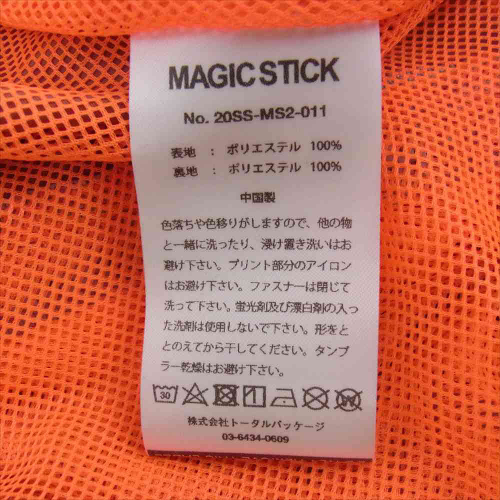 マジックスティック 20SS-MS2-011 VIRUS TRUCK JACKET ナイロン ジャケット グレー系 オレンジ系 M【中古】