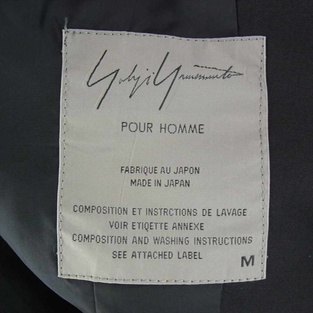 Yohji Yamamoto POUR HOMME ヨウジヤマモトプールオム 93SS HO-J08-111 アーカイブ ヴィンテージ 花刺繍 フラワー 3B ウール テーラードジャケット ブラック系 M【中古】