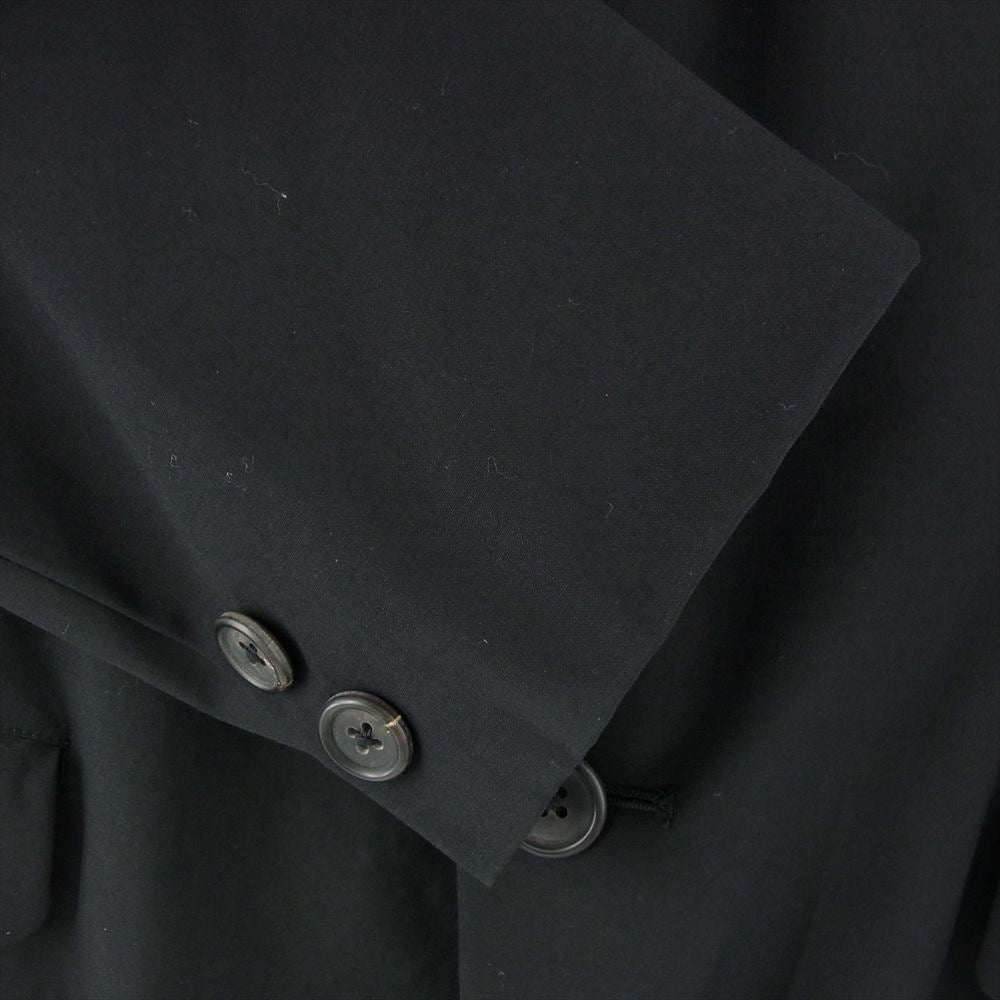 Yohji Yamamoto POUR HOMME ヨウジヤマモトプールオム 93SS HO-J08-111 アーカイブ ヴィンテージ 花刺繍 フラワー 3B ウール テーラードジャケット ブラック系 M【中古】