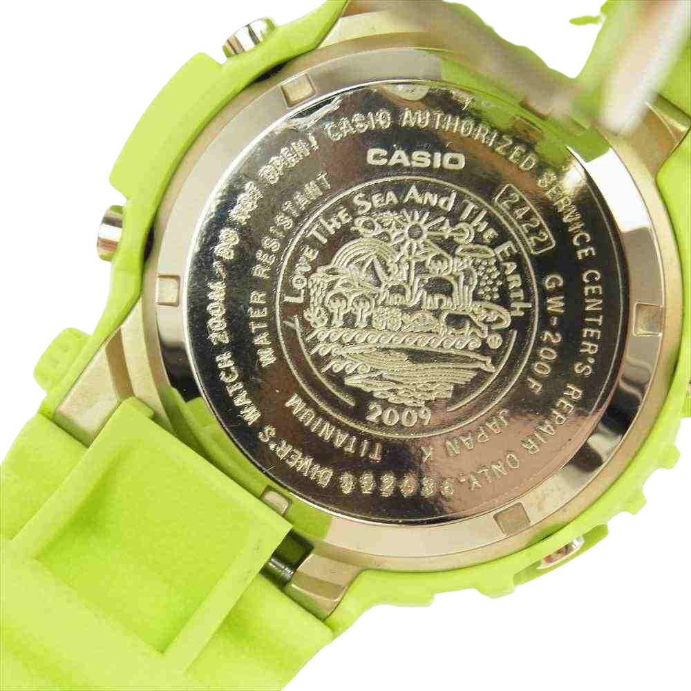 G-SHOCK ジーショック GW-200F-3JR FROGMAN フロッグマン イルカクジラ イルクジ 雨蛙 LOVE THE SEA And THE EARTH 腕時計 ウォッチ ライトグリーン系【美品】【中古】