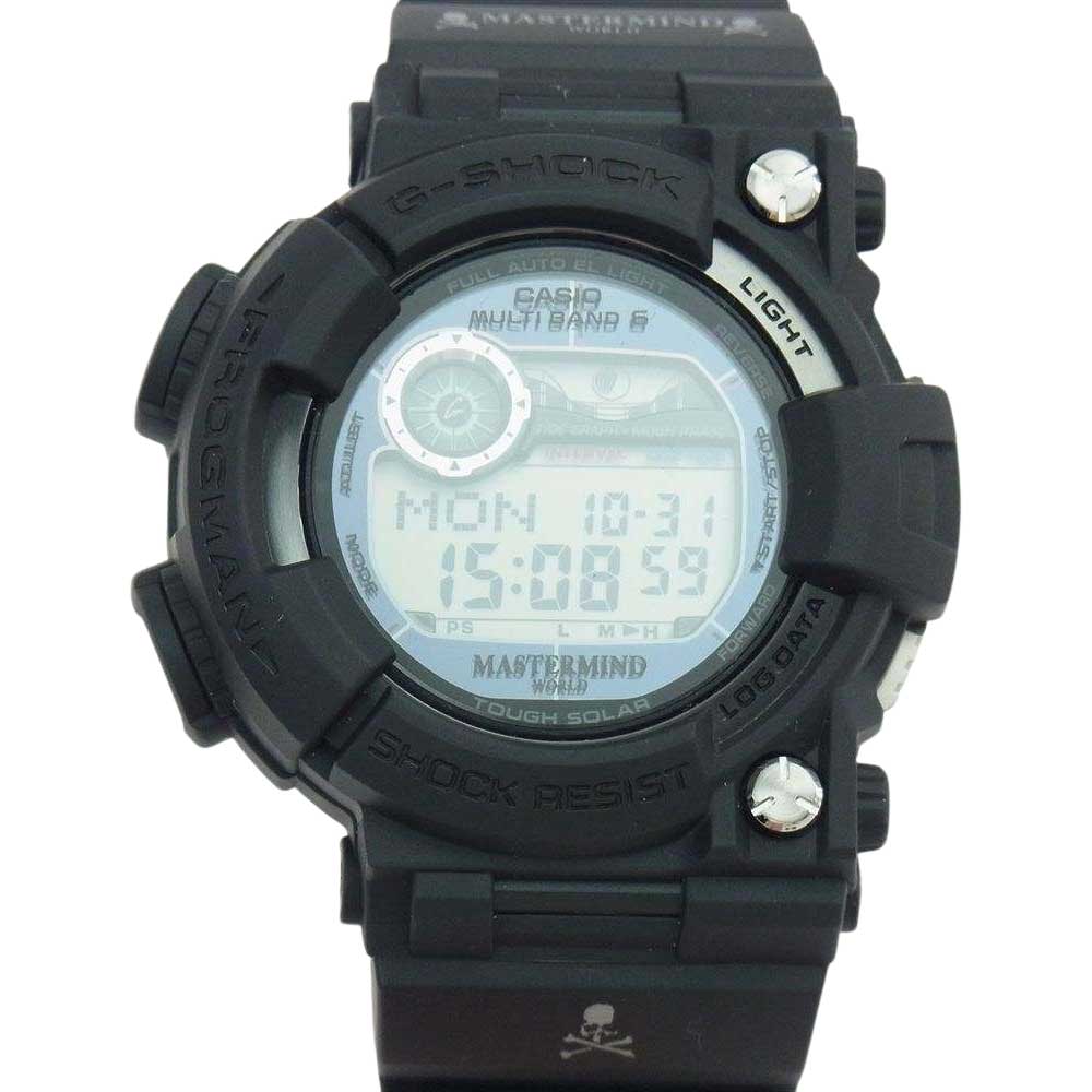 G-SHOCK ジーショック × MASTERMIND WORLD マスターマインドジャパン GWF-1000MM 伊勢丹限定 FROGMAN フロッグマン 腕時計 ウォッチ ブラック系【美品】【中古】