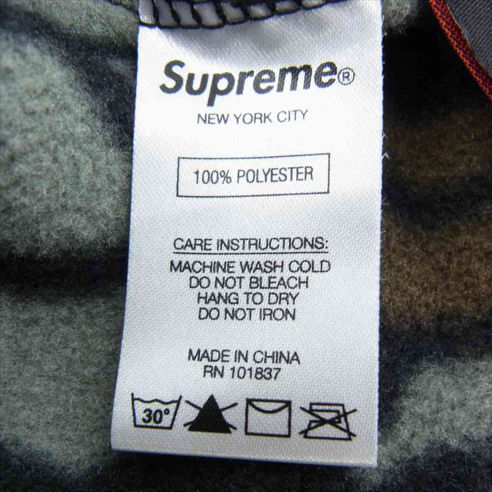 Supreme シュプリーム 20AW Polartec Hooded Sweatshirt olive camo ポーラテック フーディー パーカ ボックスロゴ スウェット シャツ マルチカラー系 M【極上美品】【中古】