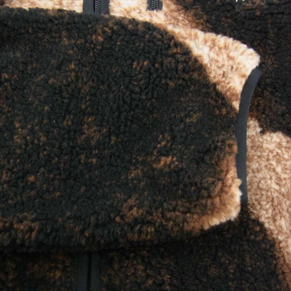 Supreme シュプリーム 21AW NA52100I × THE NORTH FACE ザ ノースフェイス Bleached Denim Print Fleece Jacket ブリーチド デニム プリント フリース ジャケット マルチカラー系 M【極上美品】【中古】