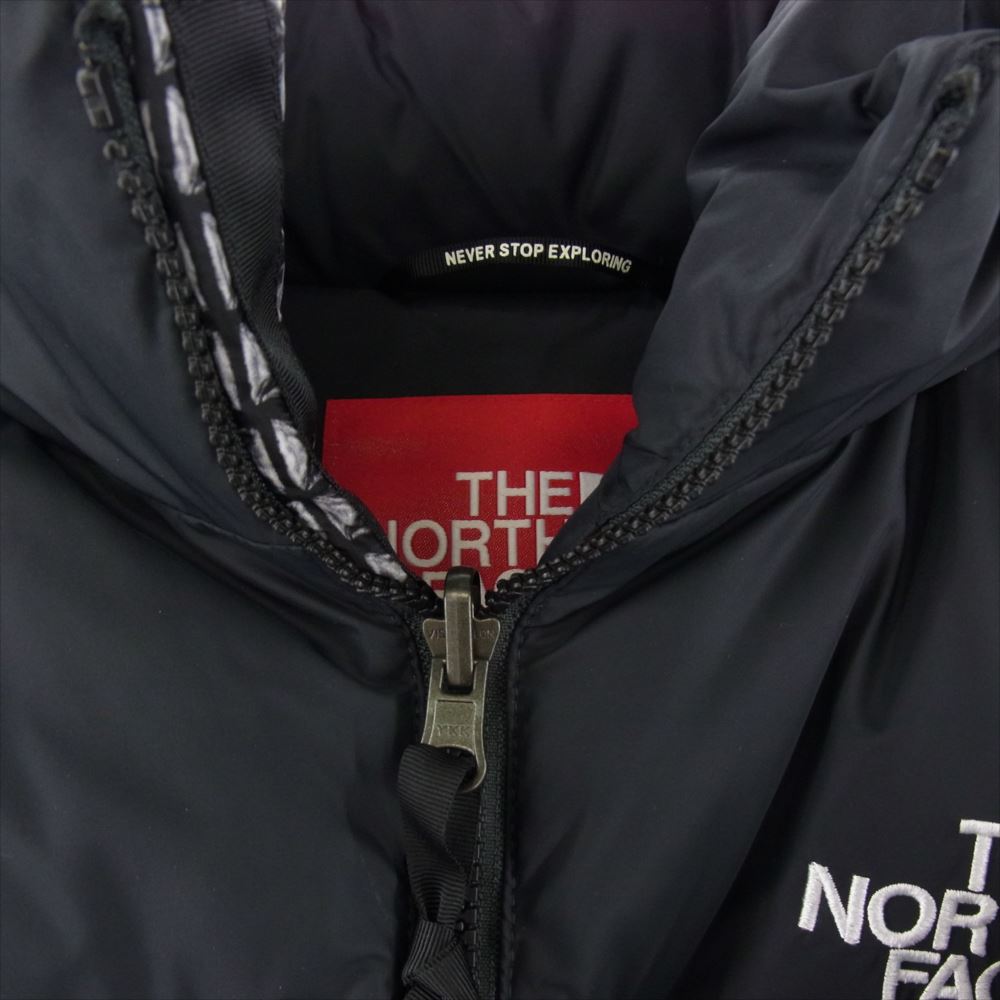 Supreme シュプリーム 21SS ND42100I × THE NORTH FACE ザ ノースフェイス Studded Nuptse Jacket スタッズ ヌプシ ダウン ジャケット ブラック系 ホワイト系 M【極上美品】【中古】