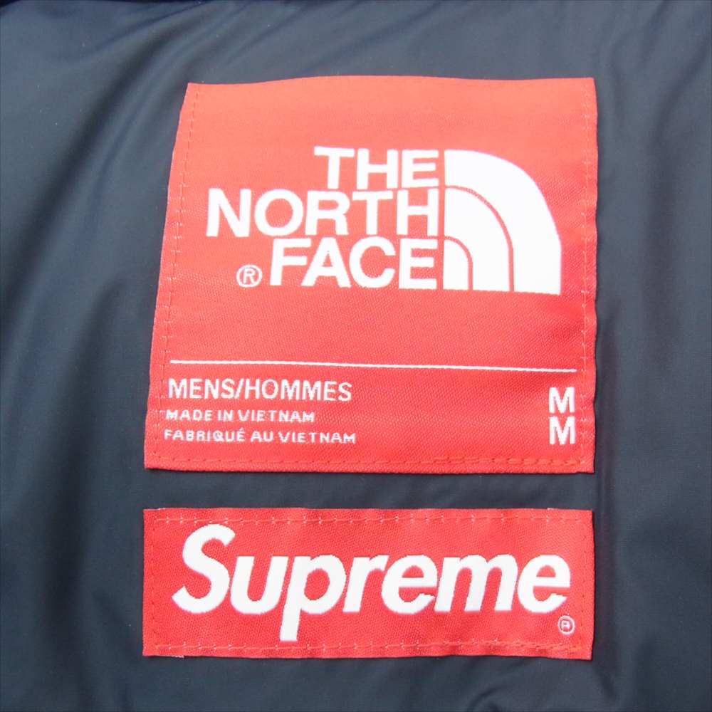 Supreme シュプリーム 21SS ND42100I × THE NORTH FACE ザ ノースフェイス Studded Nuptse Jacket スタッズ ヌプシ ダウン ジャケット ブラック系 ホワイト系 M【極上美品】【中古】