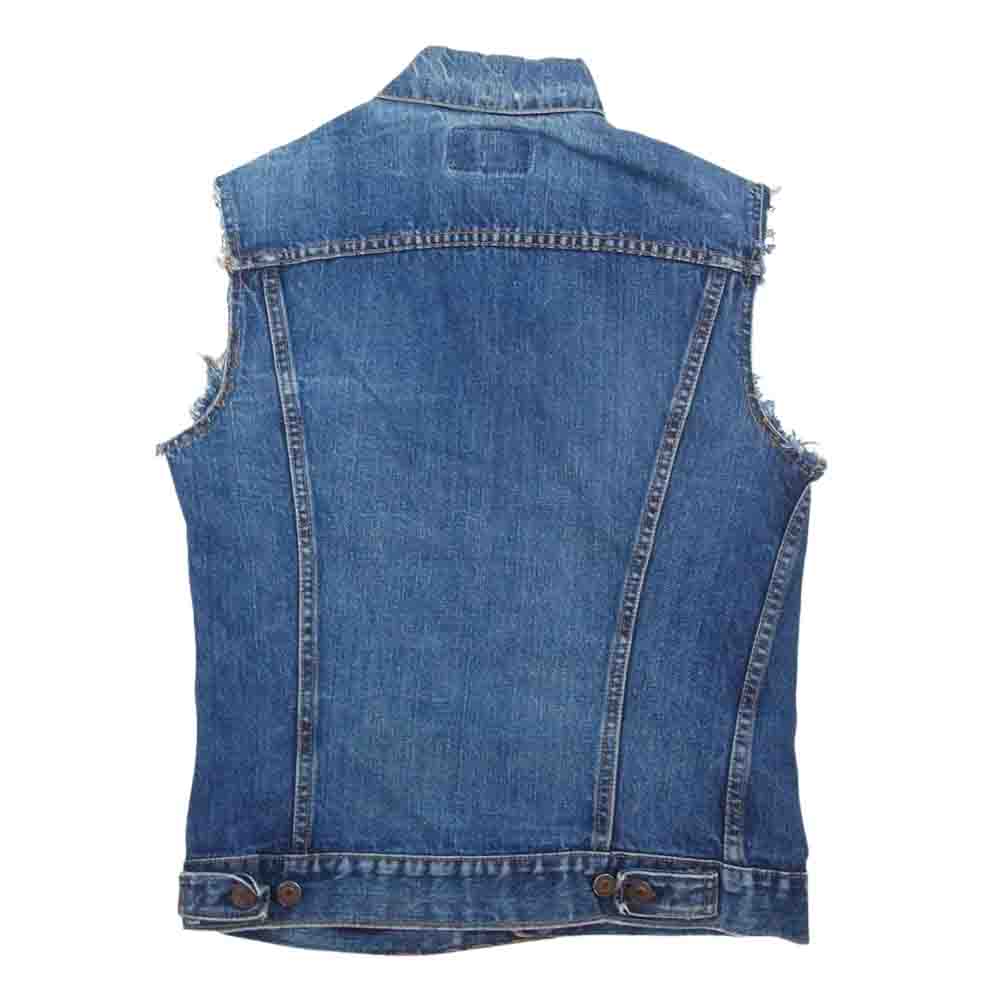 Levi's リーバイス 60s VINTAGE ヴィンテージ LEVI'S リーバイス 70505 BIGE カットオフ デニムジャケット ベスト ネイビー系 ブルー系【中古】