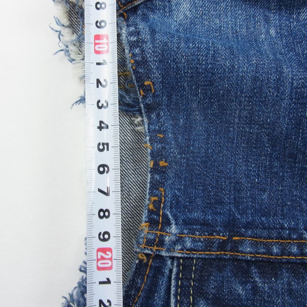 Levi's リーバイス 60s VINTAGE ヴィンテージ LEVI'S リーバイス 70505 BIGE カットオフ デニムジャケット ベスト ネイビー系 ブルー系【中古】