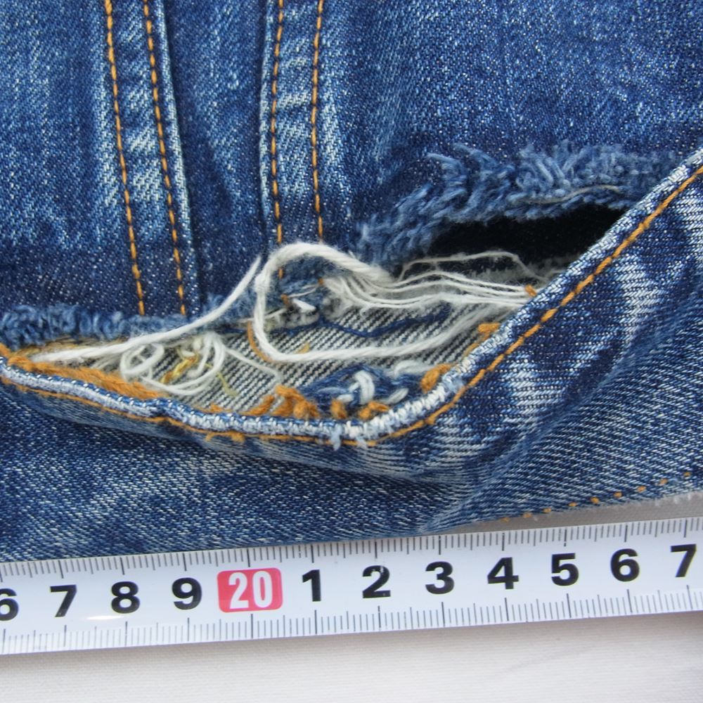 Levi's リーバイス 60s VINTAGE ヴィンテージ LEVI'S リーバイス 70505 BIGE カットオフ デニムジャケット ベスト ネイビー系 ブルー系【中古】