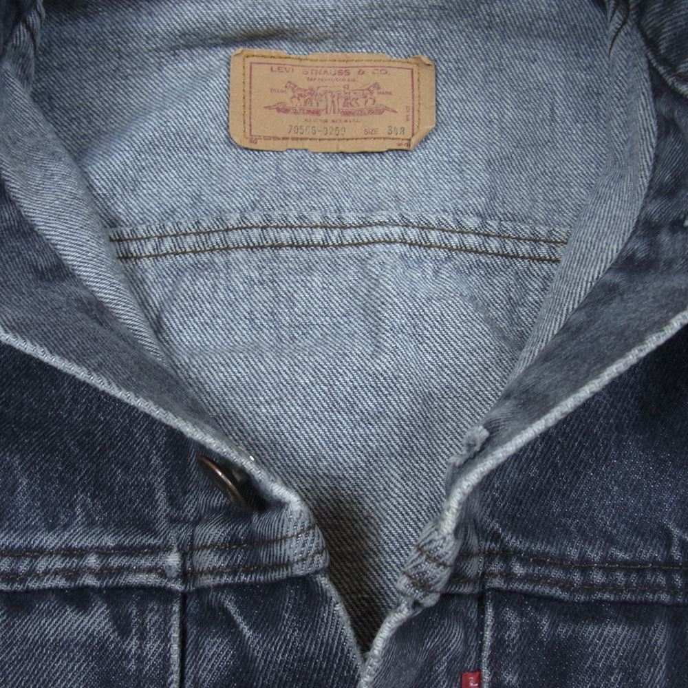 Levi's リーバイス VINTAGE ヴィンテージ 70506 ブラックデニム ジャケット ブラック系 34【中古】