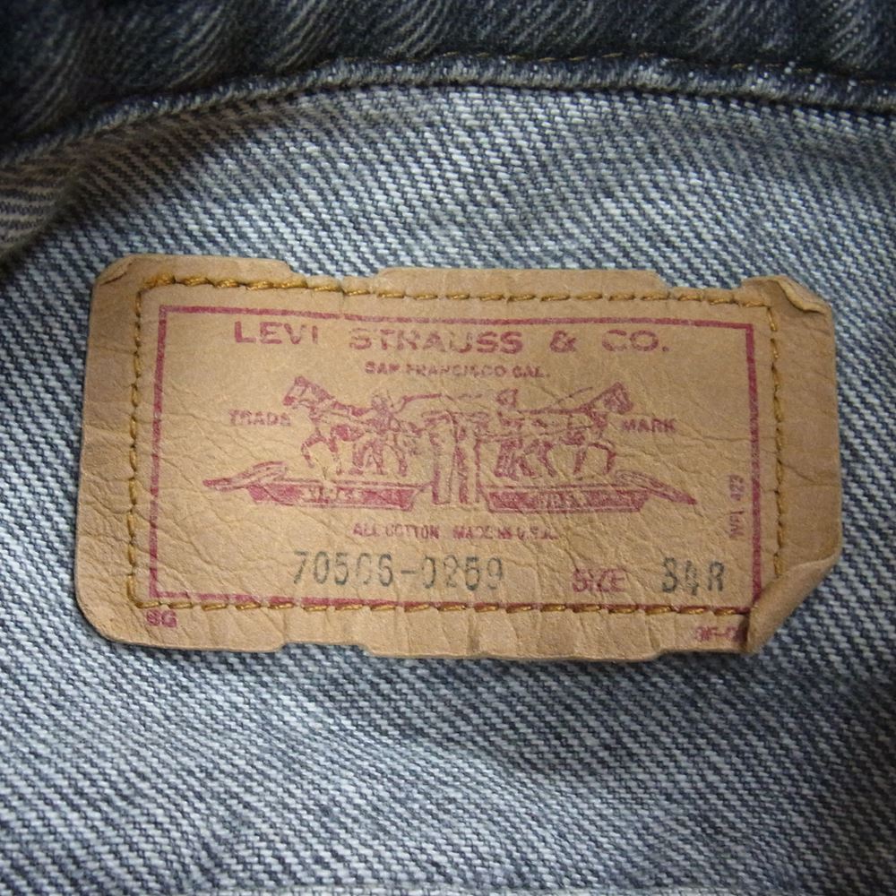 Levi's リーバイス VINTAGE ヴィンテージ 70506 ブラックデニム ジャケット ブラック系 34【中古】