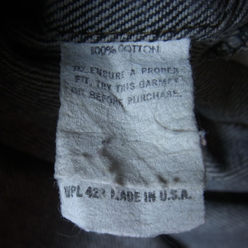 Levi's リーバイス VINTAGE ヴィンテージ 70506 ブラックデニム ジャケット ブラック系 34【中古】