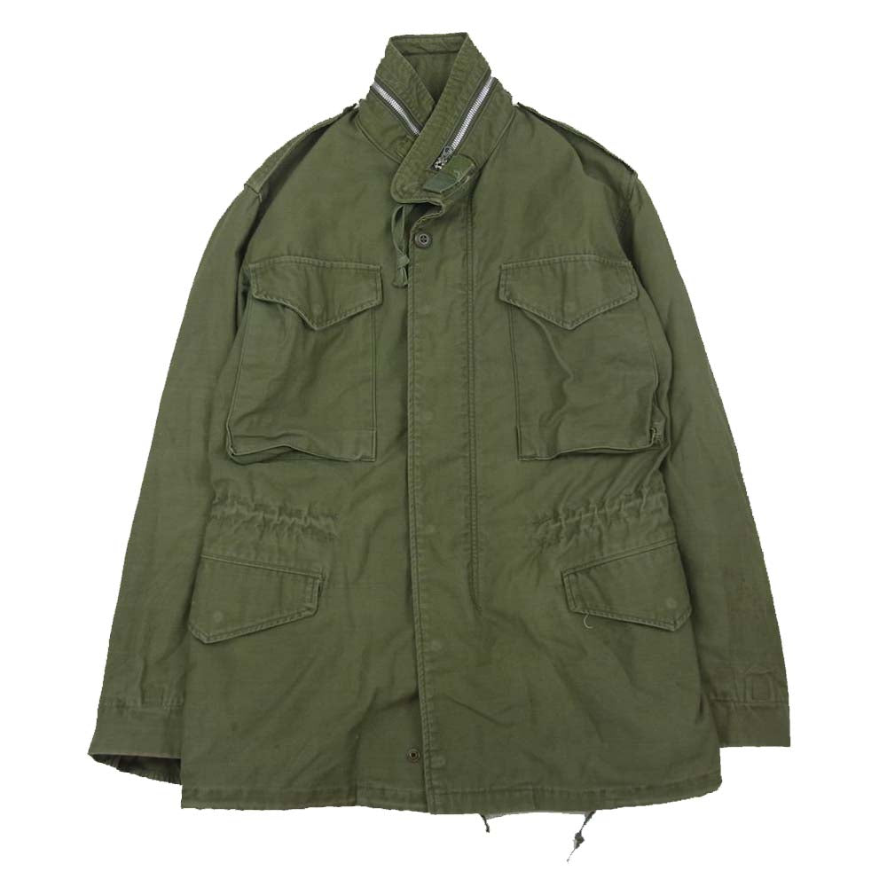 ヴィンテージ 米軍実品 M-65 ミリタリー フィールドジャケット グリーン系【中古】