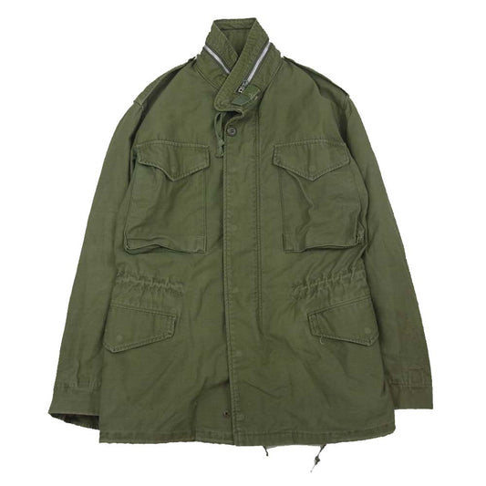 ヴィンテージ 米軍実品 M-65 ミリタリー フィールドジャケット グリーン系【中古】