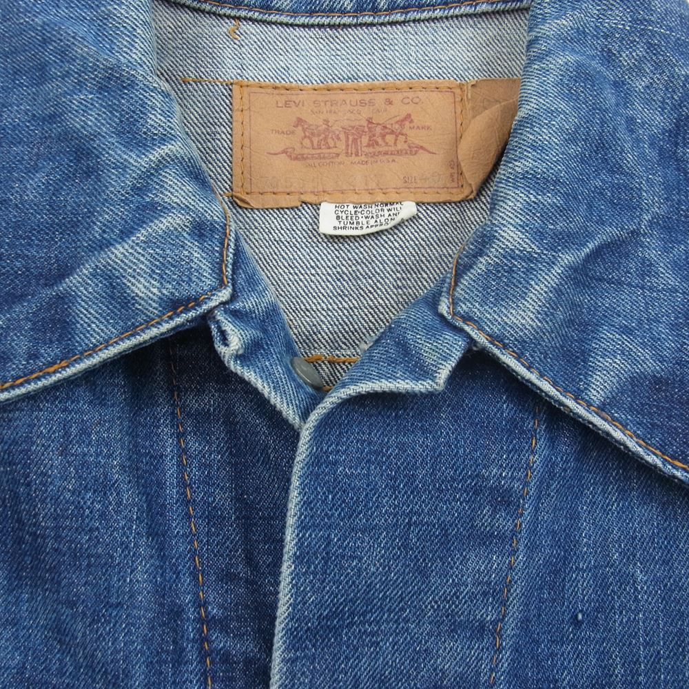 Levi's リーバイス 60s VINTAGE ヴィンテージ LEVI'S リーバイス 70505 BIGE カットオフ デニムジャケット ベスト ネイビー系 ブルー系 40【中古】