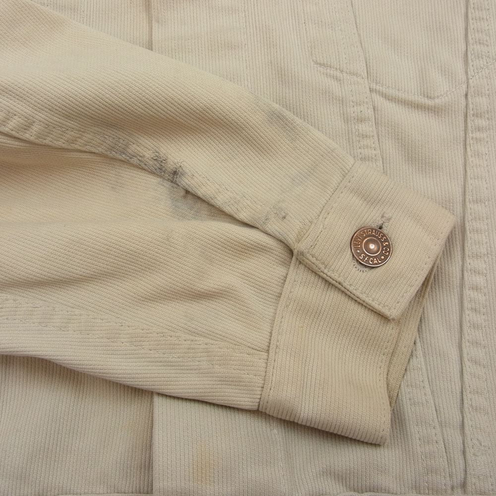 Levi's リーバイス 60's ヴィンテージ 941BXX PIQUE JACKET ピケ Big E 紙パッチ ギャラ有 3rd  ホワイト系 ベージュ系 40【中古】