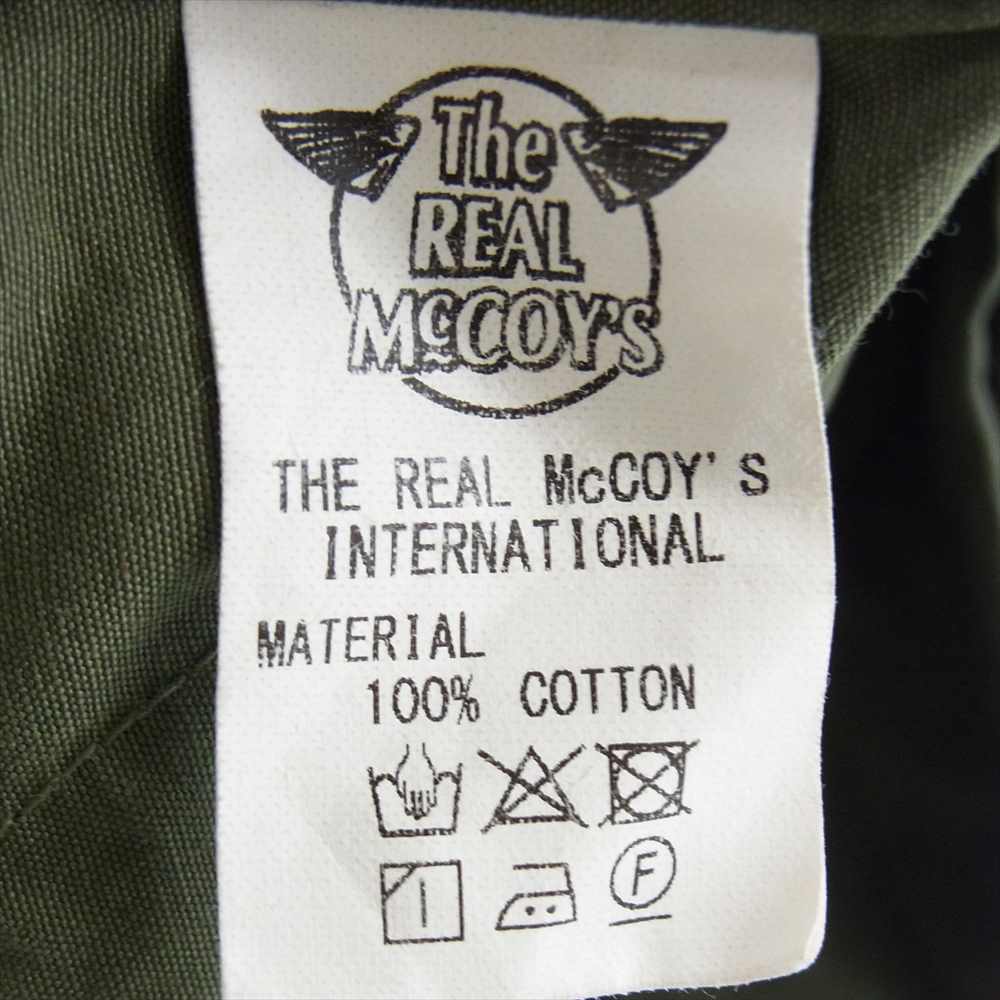 The REAL McCOY'S ザリアルマッコイズ COAT, MAN’S, COMBAT, TROPICAL ファティーグ ミリタリー ジャケット カーキ系 M【中古】