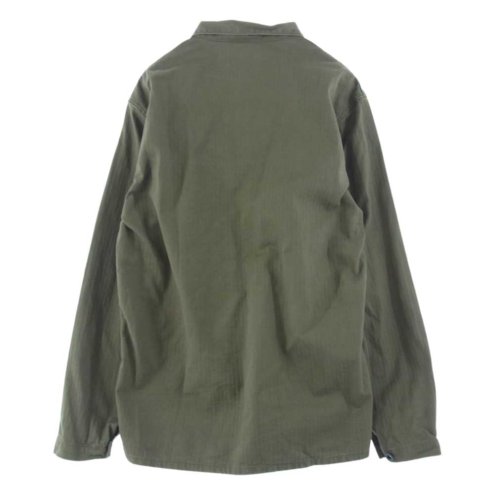 The REAL McCOY'S ザリアルマッコイズ N-3 UTILITY JACKET USN ヘリンボーン ミリタリー ジャケット カーキ系 40【中古】