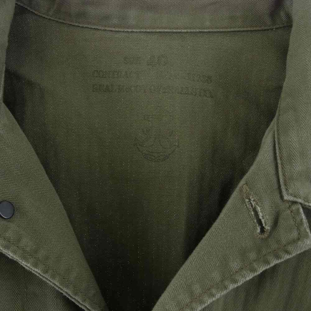 The REAL McCOY'S ザリアルマッコイズ N-3 UTILITY JACKET USN ヘリンボーン ミリタリー ジャケット カーキ系 40【中古】