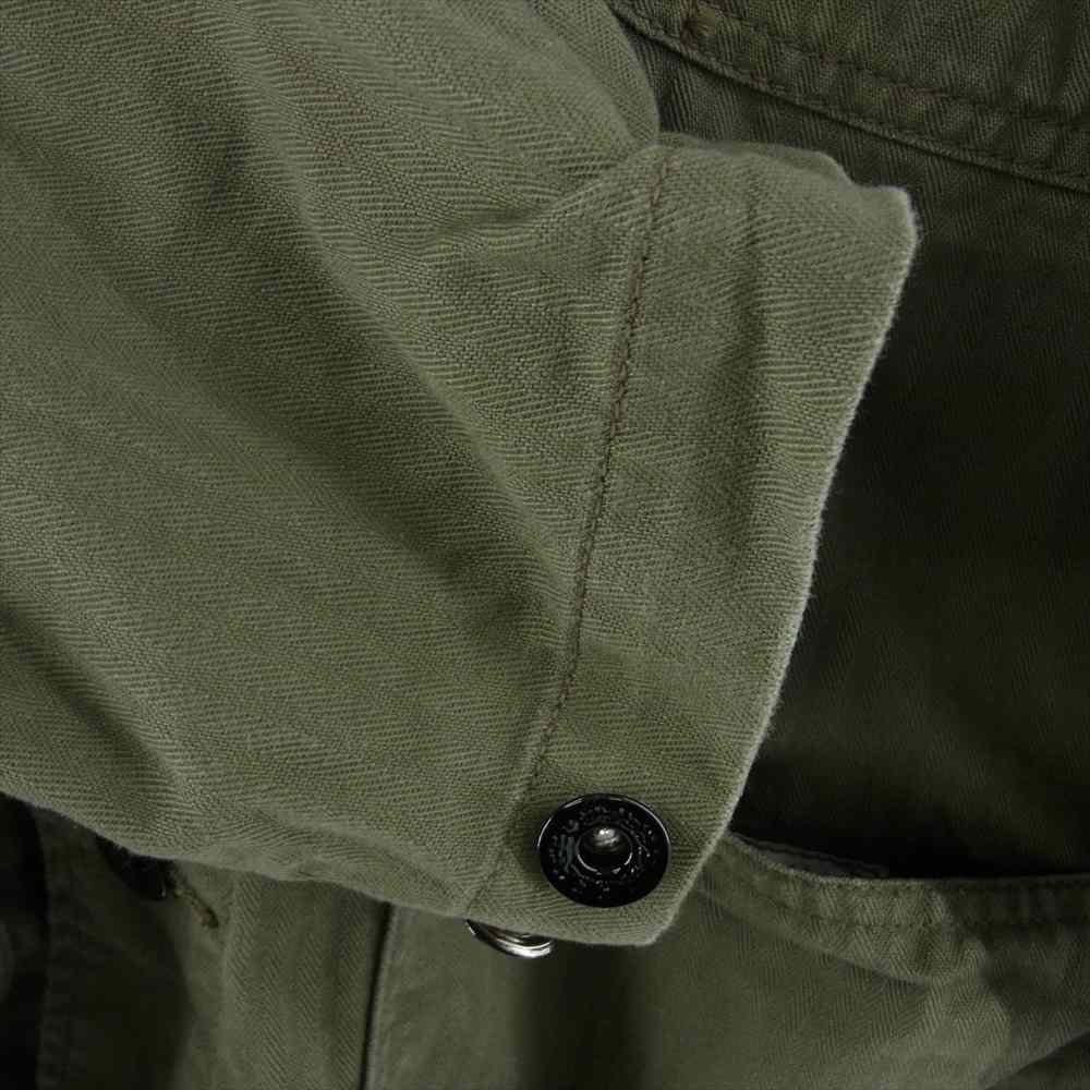 The REAL McCOY'S ザリアルマッコイズ N-3 UTILITY JACKET USN ヘリンボーン ミリタリー ジャケット カーキ系 40【中古】