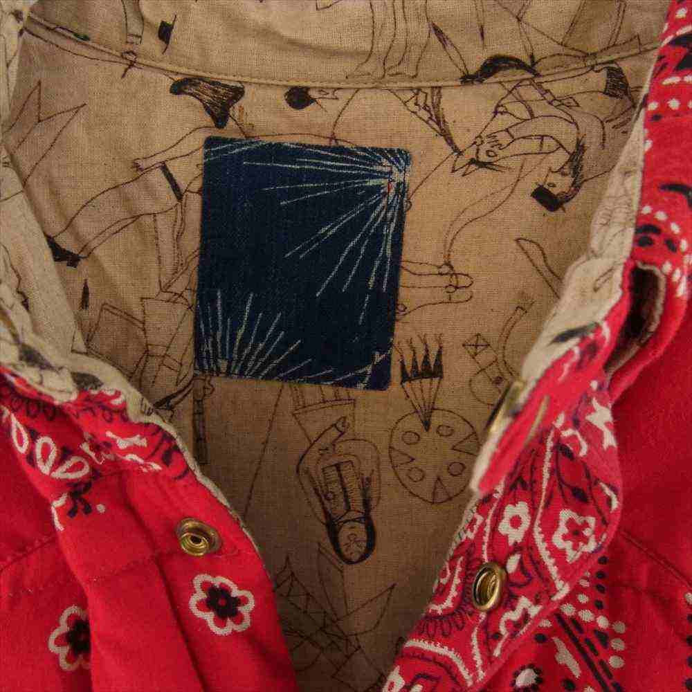 VISVIM ビズビム 0219905013007 ICT KERCHIEF DOWN JKT バンダナ カーチフ ダウン ジャケット マルチカラー系 3【中古】