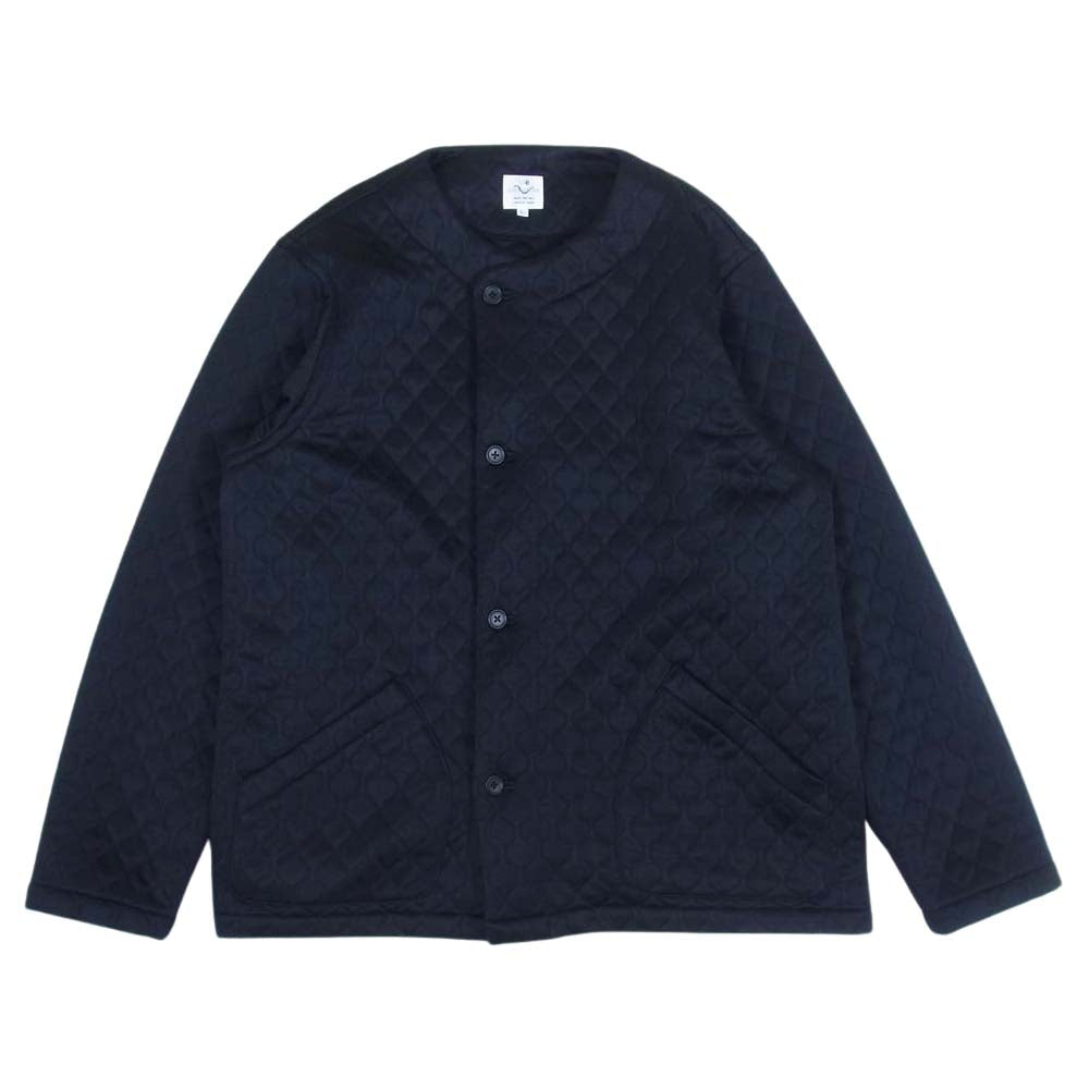 コンスパイアーズ Needles清水慶三×Engineered Garments鈴木大器 キルティング ノーカラーコート ブラック系 L【中古】