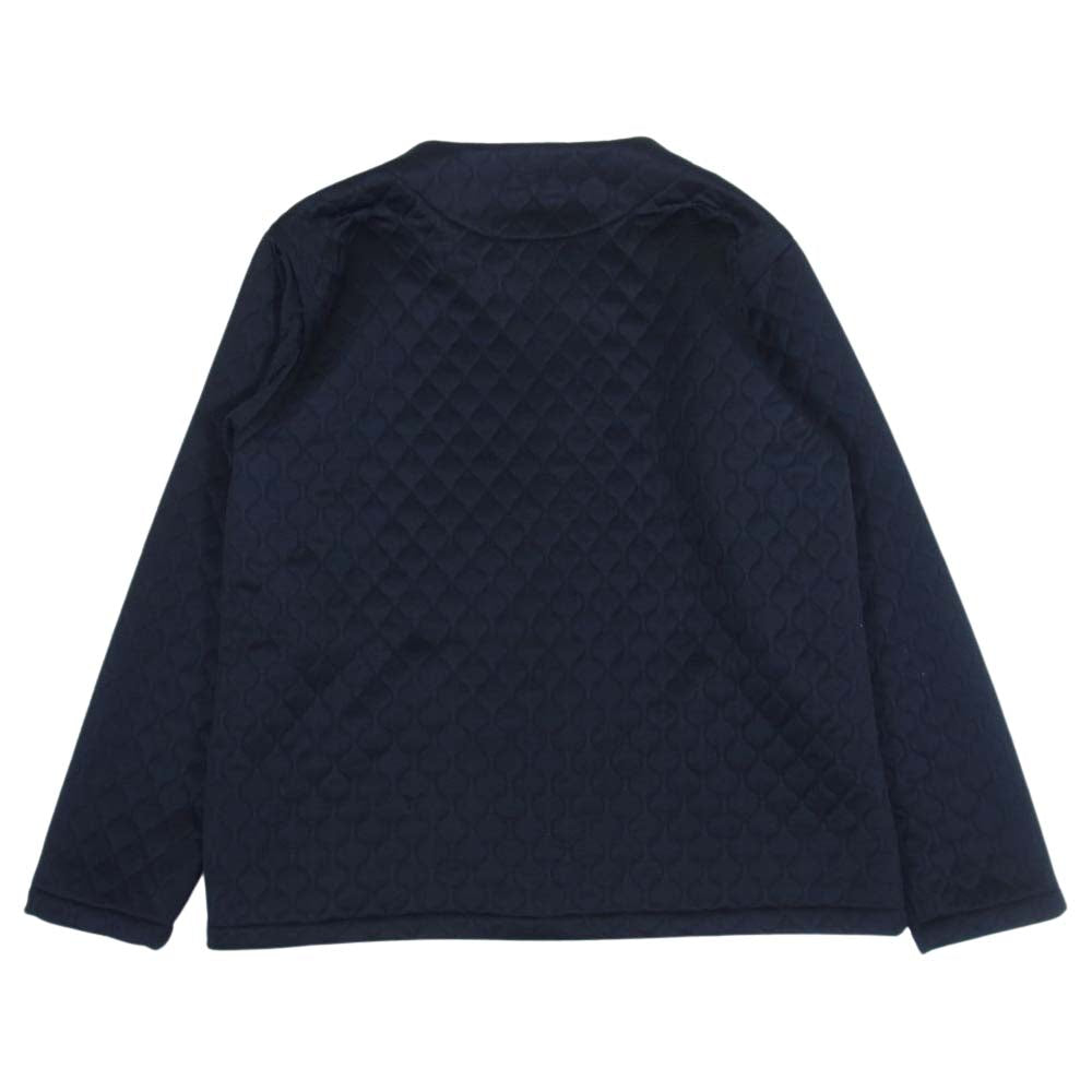 コンスパイアーズ Needles清水慶三×Engineered Garments鈴木大器 キルティング ノーカラーコート ブラック系 L【中古】
