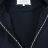 MAISON MARGIELA メゾンマルジェラ 14ライン S30GU0038 4ステッチ レザーエルボーパッチ ジップ スウェット ジャケット ブラック系 44【中古】
