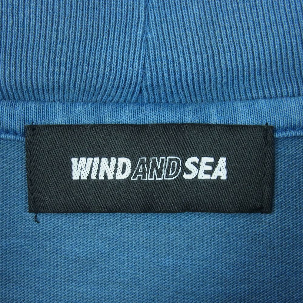 wind and sea ウィンダンシー ロゴ刺繍 オーバーサイズ モックネックトップス