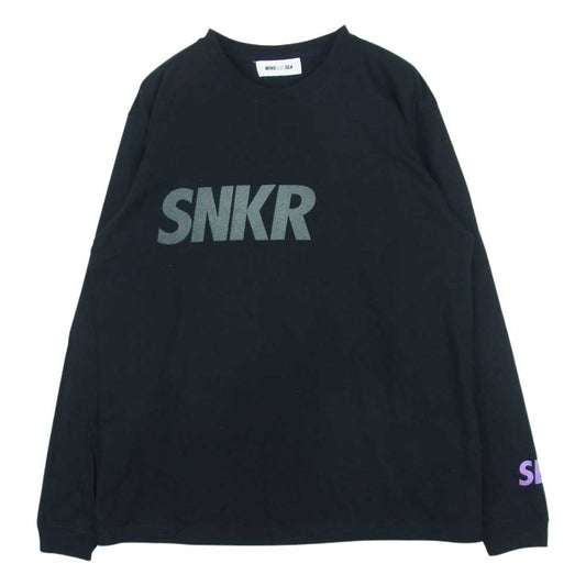 WIND AND SEA ウィンダンシー WDS-SNKR-2-06 SNKRDUNK スニーカーダンク L/S Tee DUNK ロゴ 長袖 Tシャツ ブラック系 M【中古】