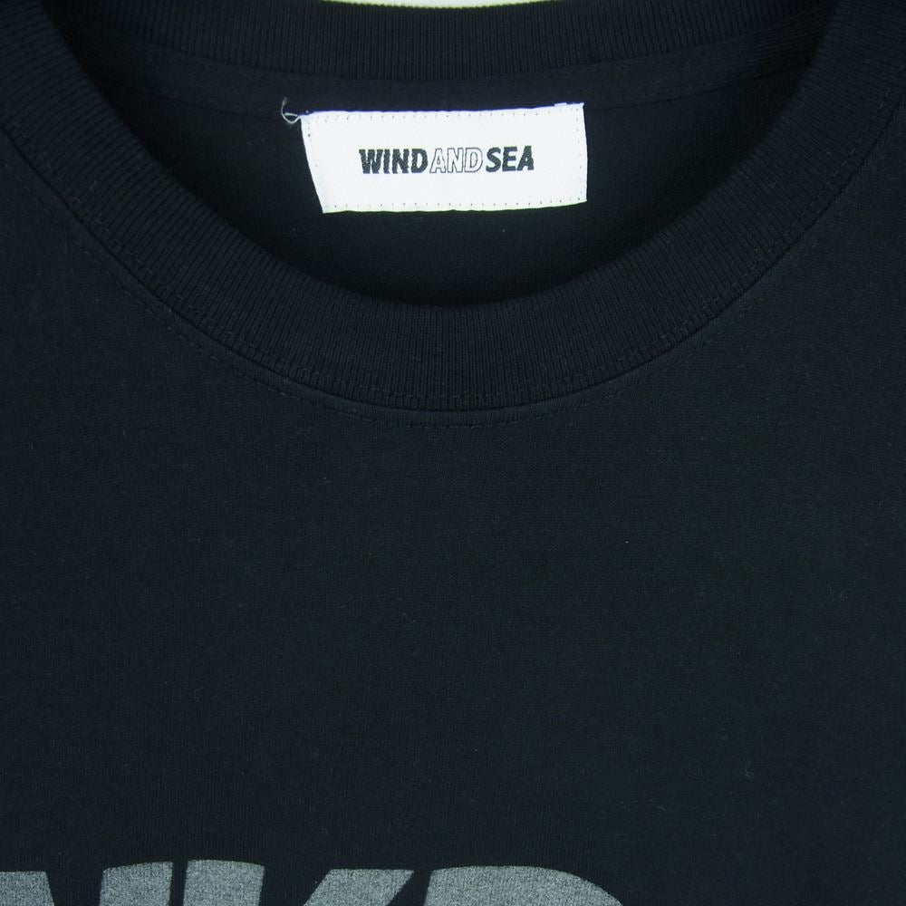 WIND AND SEA ウィンダンシー WDS-SNKR-2-06 SNKRDUNK スニーカーダンク L/S Tee DUNK ロゴ 長袖 Tシャツ ブラック系 M【中古】